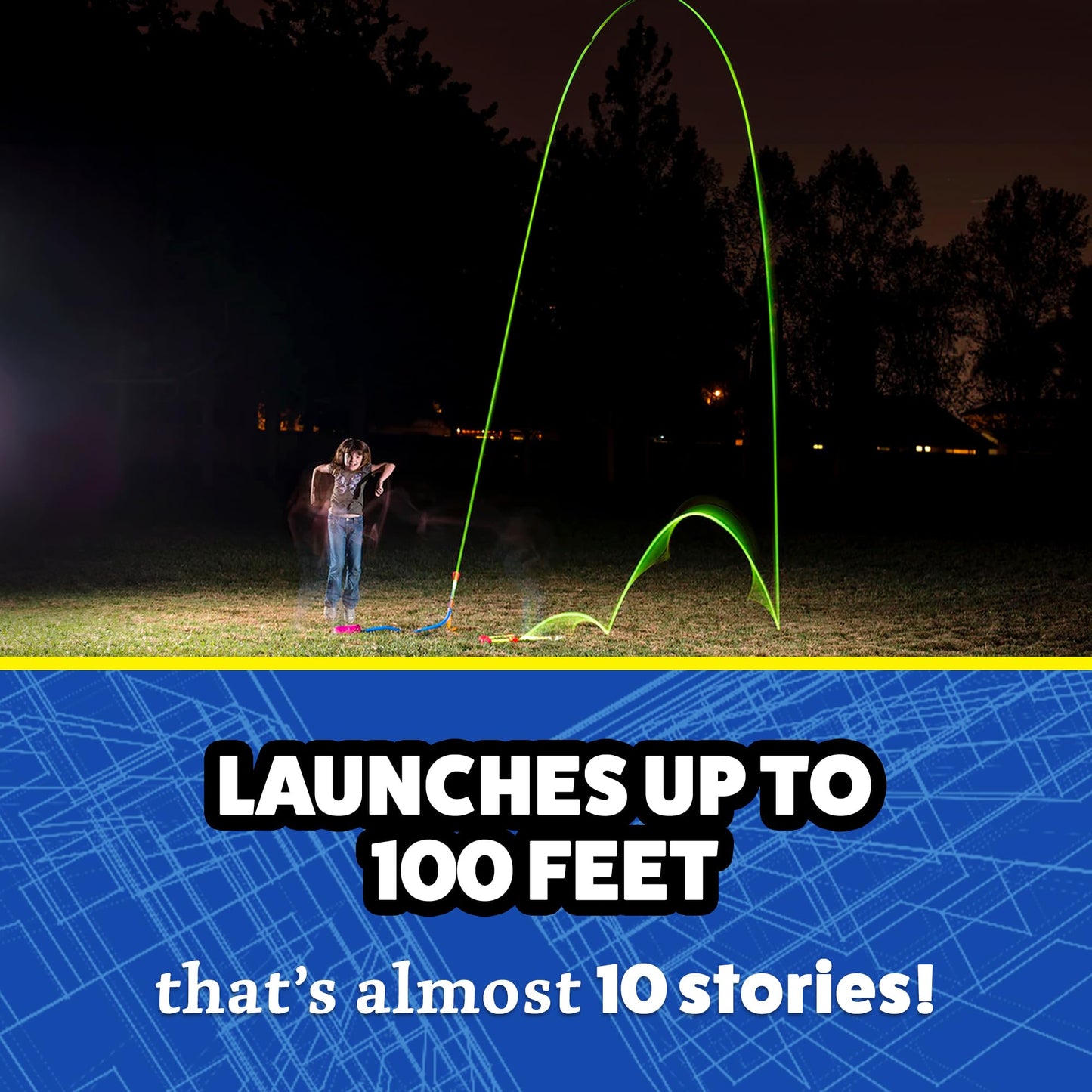 Stomp Rocket Ultra Rocket Refills, 6 Rockets - Replacement Foam-Tipped Rockets for Kids - Fun Backyard & Outdoor Kids Toys Gifts for Boys & Girls