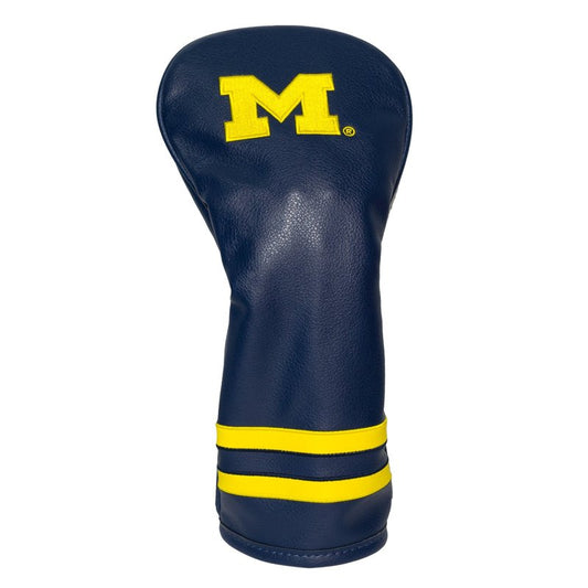 Team Golf NCAA Michigan Wolverines Vintage Fairway Head Cover Vintage Fairway Golf Club Headcover, Form Fitting Design, Retro Design & Superb Embroidery