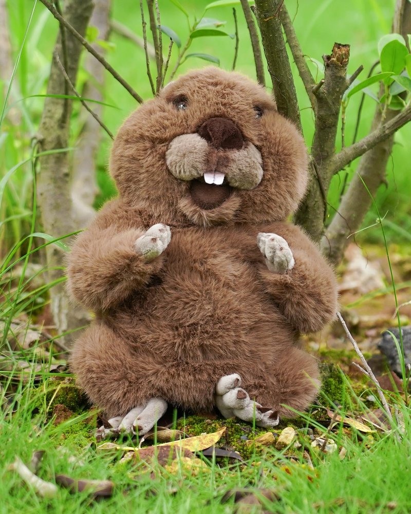 Big Teeth Groundhog Plush Driver Headcover Animal, Funny Gopher Driver Head Cover for 460cc Club, Woodland Golf Head Covers for Woods and Driver