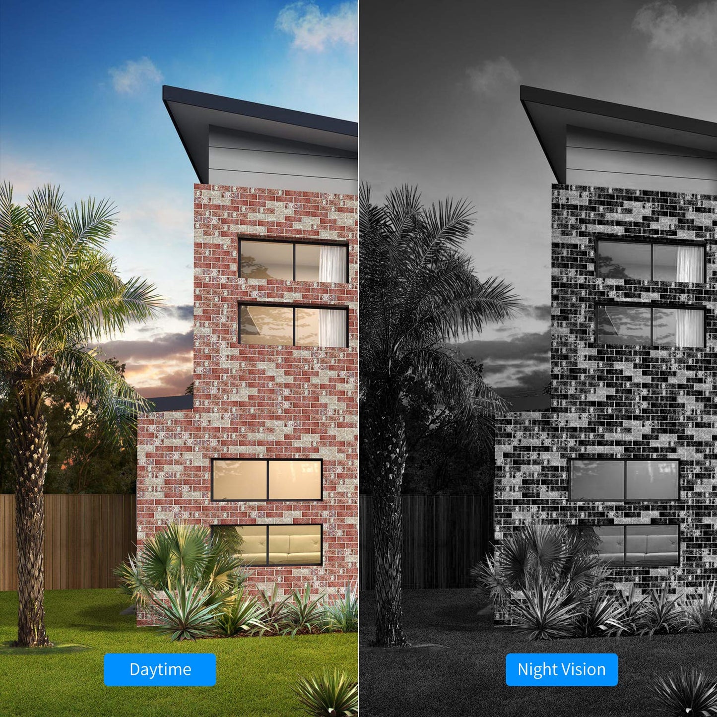 Hiseeu Camera Add on 2 Pack 3MP Outdoor Wireless Security Camera,Waterproof Outdoor Indoor 3.6mm Lens IR Cut Day & Night Vision, Plug-in Camera, Compatible 10CH Wireless Security Camera System