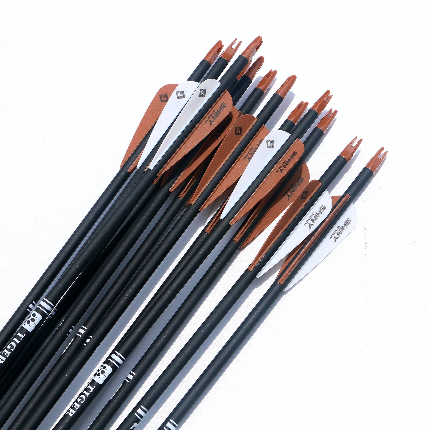 TIGER ARCHERY 30" Carbon Arrows for Compound Recurve Bow Hunting Target