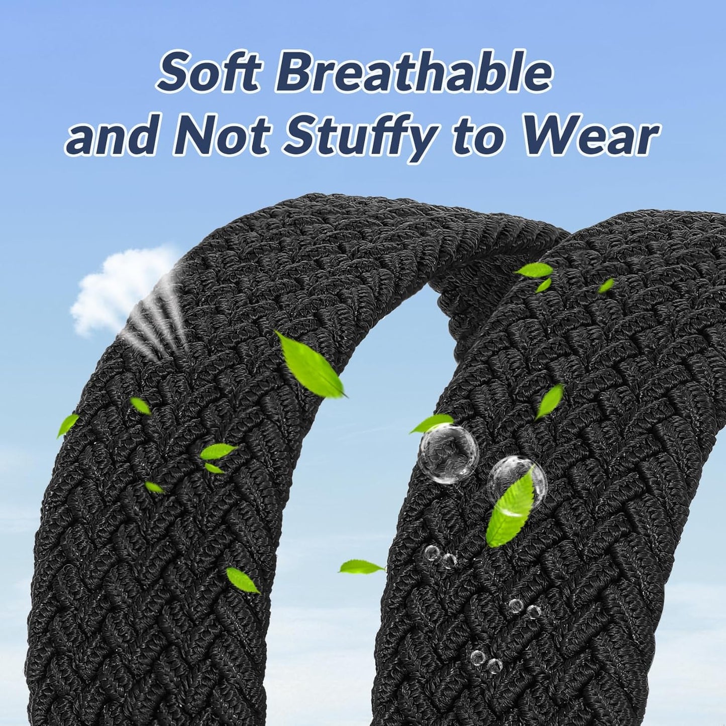 Beltroad Elastic Braided Golf Belt - No-Hole Design, Lightweight & Breathable, Perfect for Casual Wear