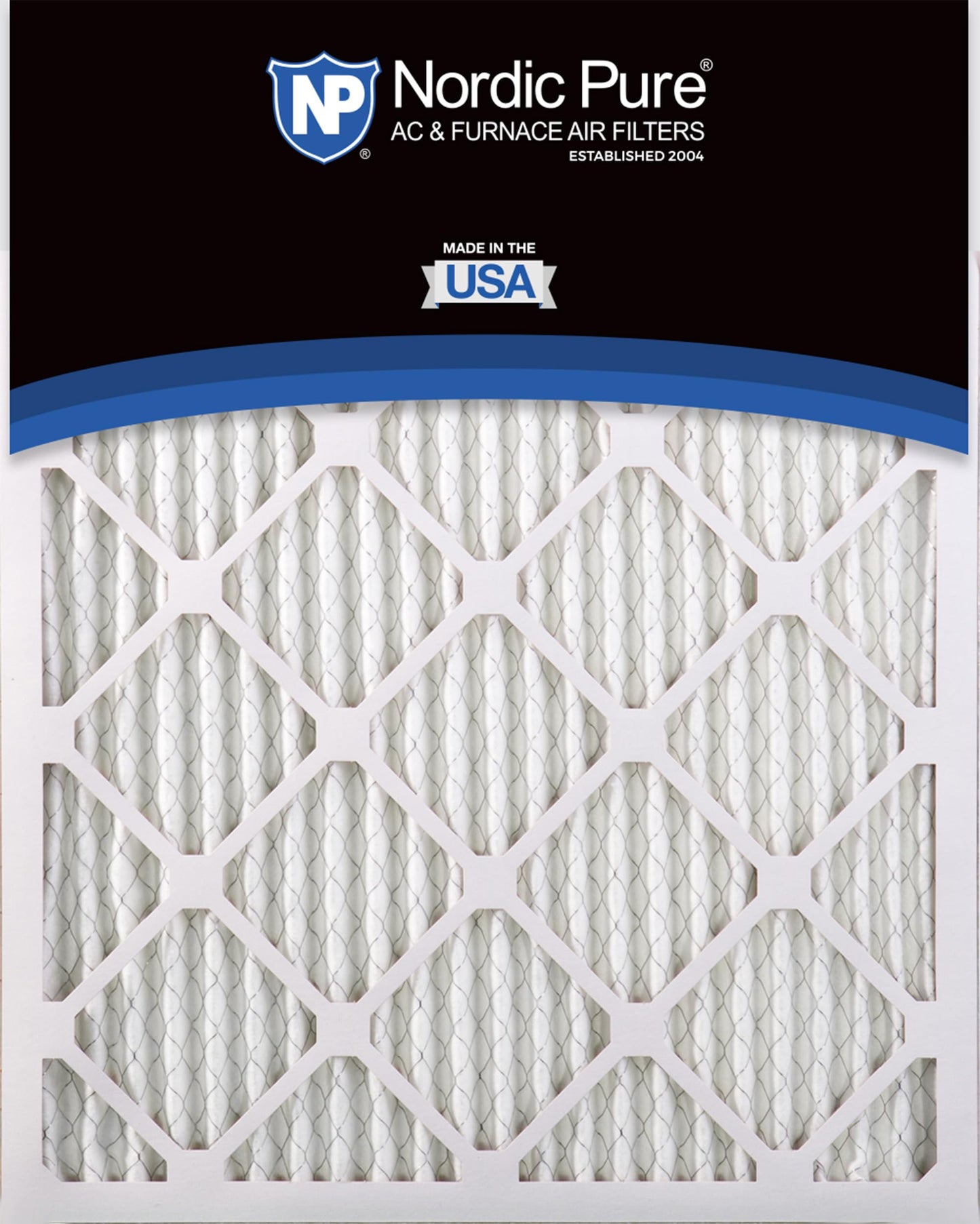 Nordic Pure 16x24x1 (15 1/2 x 23 1/2 x 3/4) Pleated MERV 14 Air Filters 6 Pack