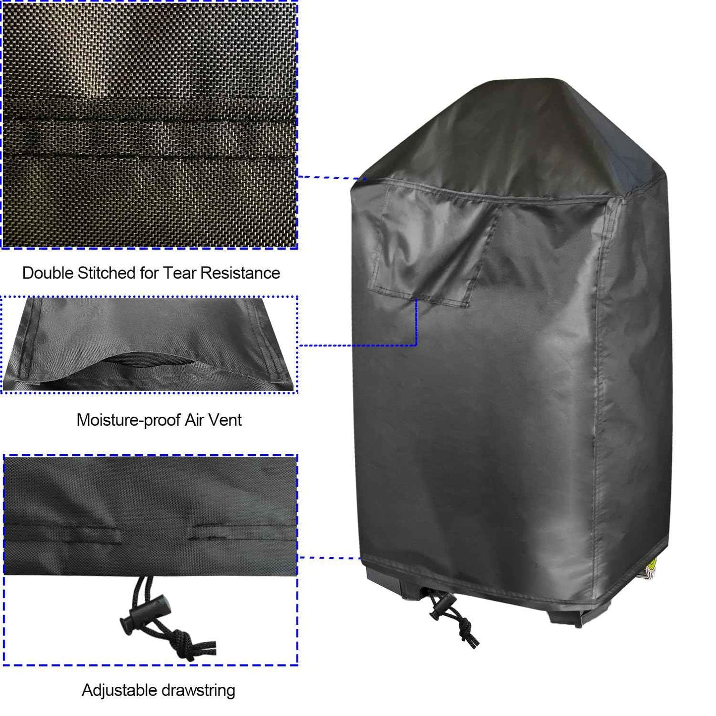 Pressure Washer Cover, Waterproof& Dustproof Cover for Smart Electric Gas Washer Machine, Protective Outdoor Hood for Electric High Pressure Cleaner (17.8x15.8x33.5in)