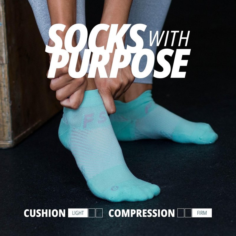 OS1st FS4 Plantar Fasciitis No Show Socks relieves plantar fasciitis, heel/arch pain and improves circulation