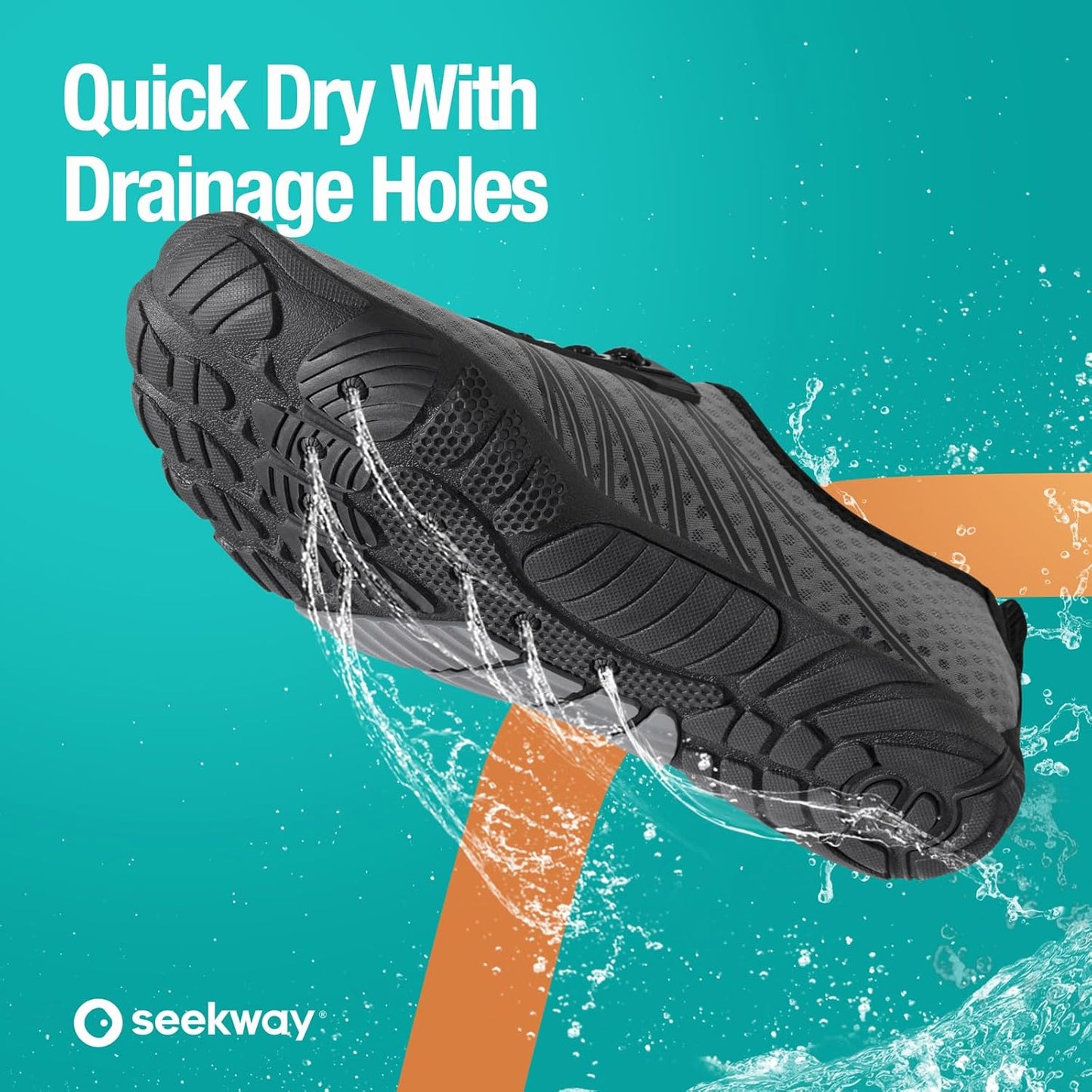 SEEKWAY Quick-Dry Water Shoes for Men & Women | Barefoot Aqua Socks for Beach, Swim & Hiking