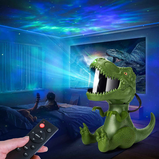 Dinosaur Star Projector Night Light: Galaxy Projector Light for Kids Bedroom Ceiling Decor （Green）