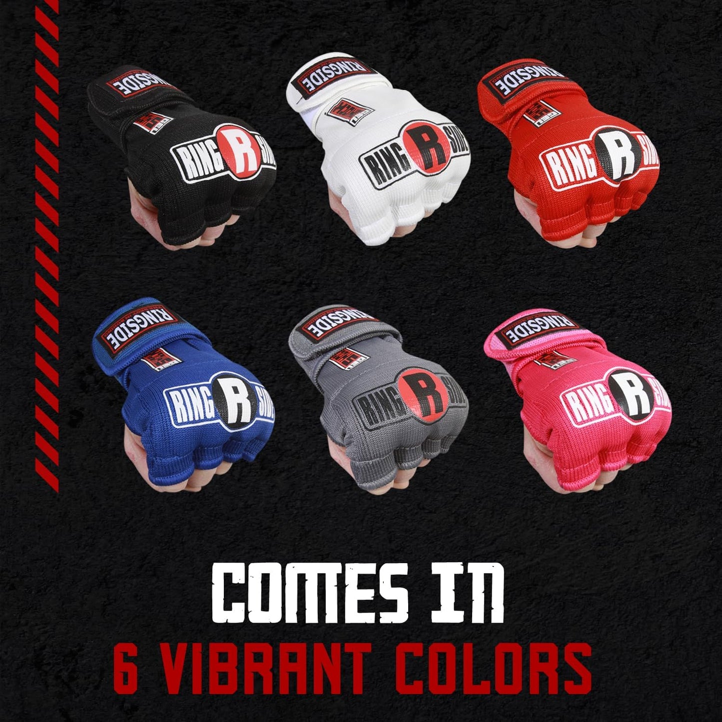 Ringside Gel Shock Quick Wraps - Impact-Absorbing Hand Wraps for Boxing, MMA & Martial Arts