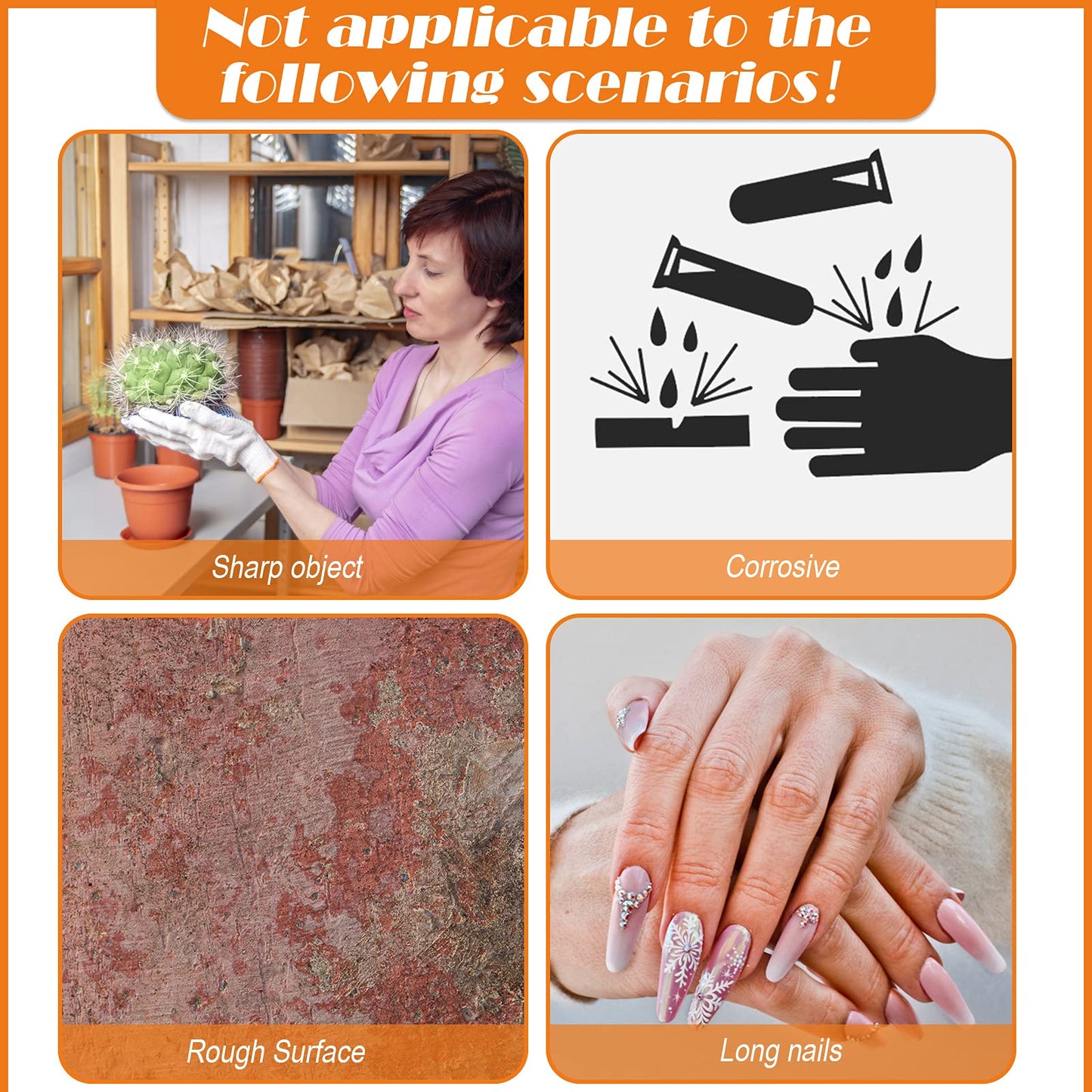 Nuanchu 50 Pcs Gel Finger Cots Silicone Finger Protectors Support Gel Cover Sleeves Gloves Caps, 40 Pieces Long, 10 Pieces Short(Beige)