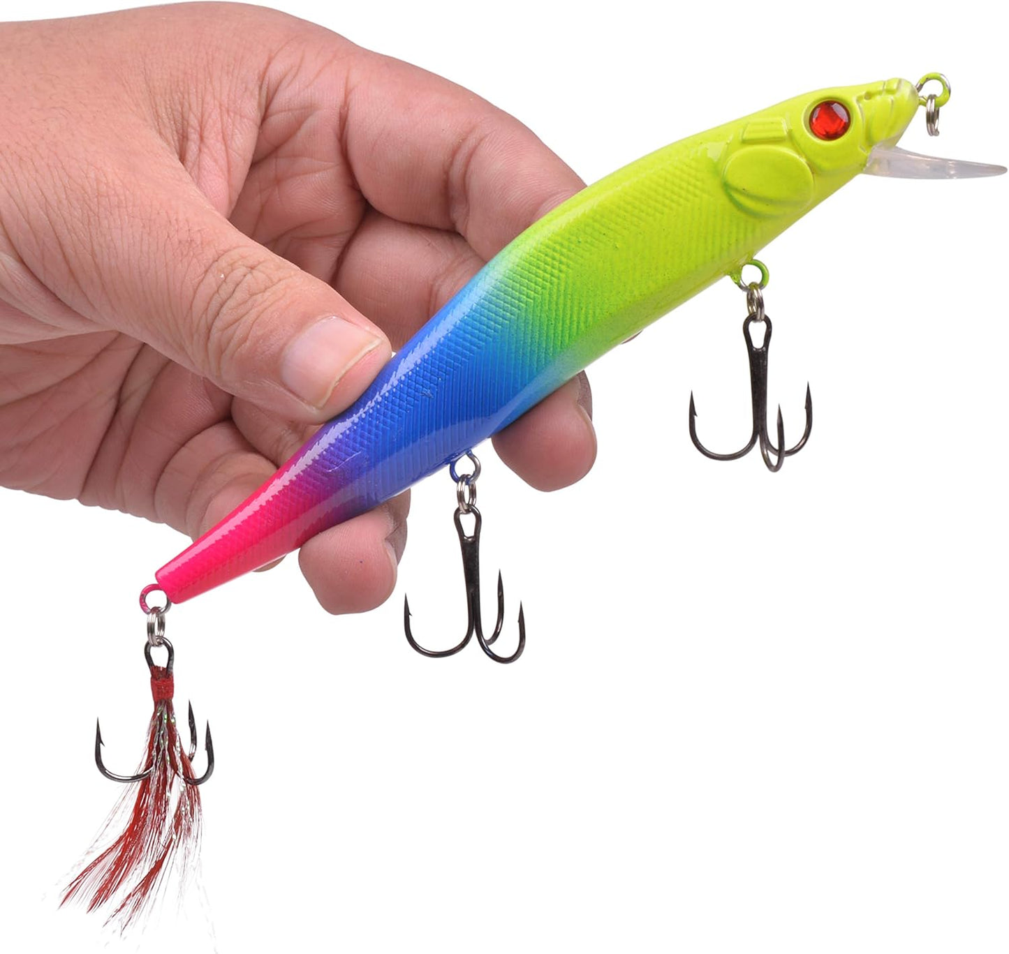 Skiennix Fishing Lures Kit - Crankbait Minnow Set for Bass & Trout | Deep Diving Jerkbait & Swimbait