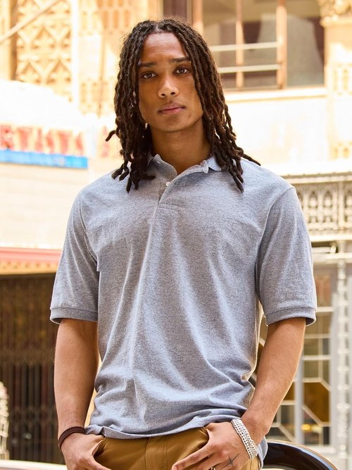 Jerzees Men's SpotShield Polo Shirts - Stain Resistant, Available in Sizes S-5X