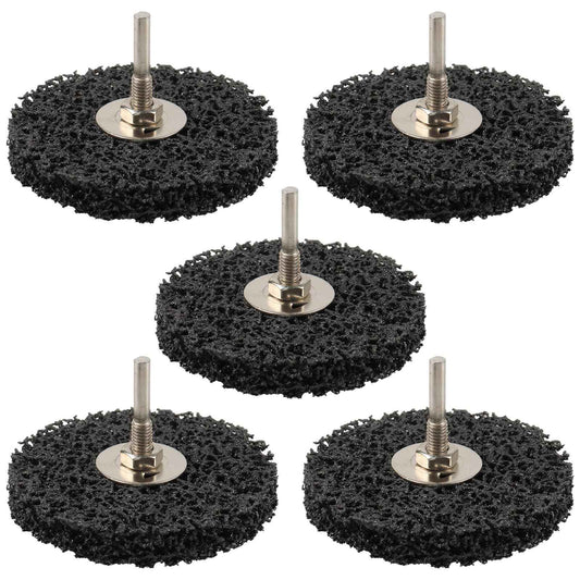 ZORUNNA Paint Stripper Wood, 5PCS Effective Paint Remover for Metal, 4 in Quick Change Paint Eater as Rotary Disc or as a Brush (on face), for Grinding Wood, Metal, Plastic and Fiberglass.