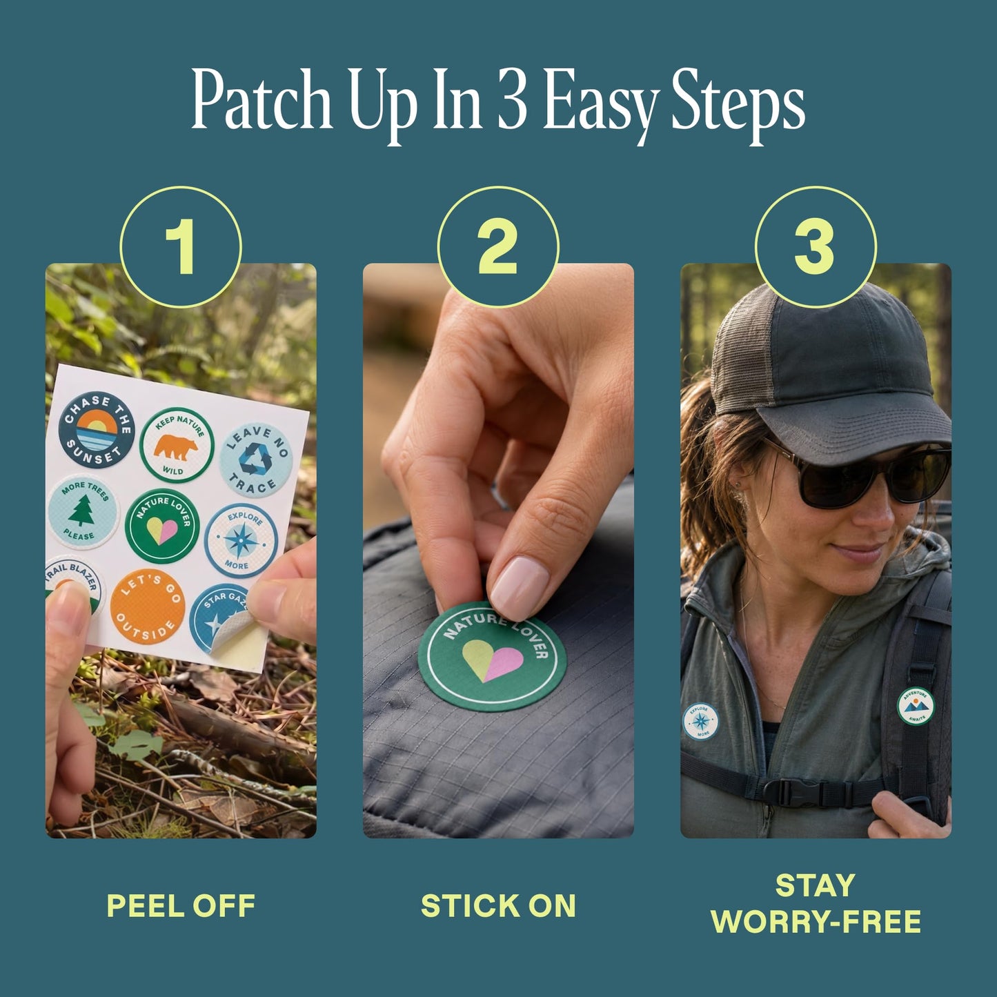 Cliganic Mosquito Repellent Stickers (90 Pack) - Camping Patches for Kids & Adults, Natural DEET-Free, Essential Oil Infused