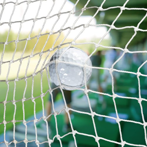 On Deck Sports Residential White Golf Netting for Backyards, Driving & Chipping Practice, and Indoor & Outdoor Simulators - Standard 10' x 10'