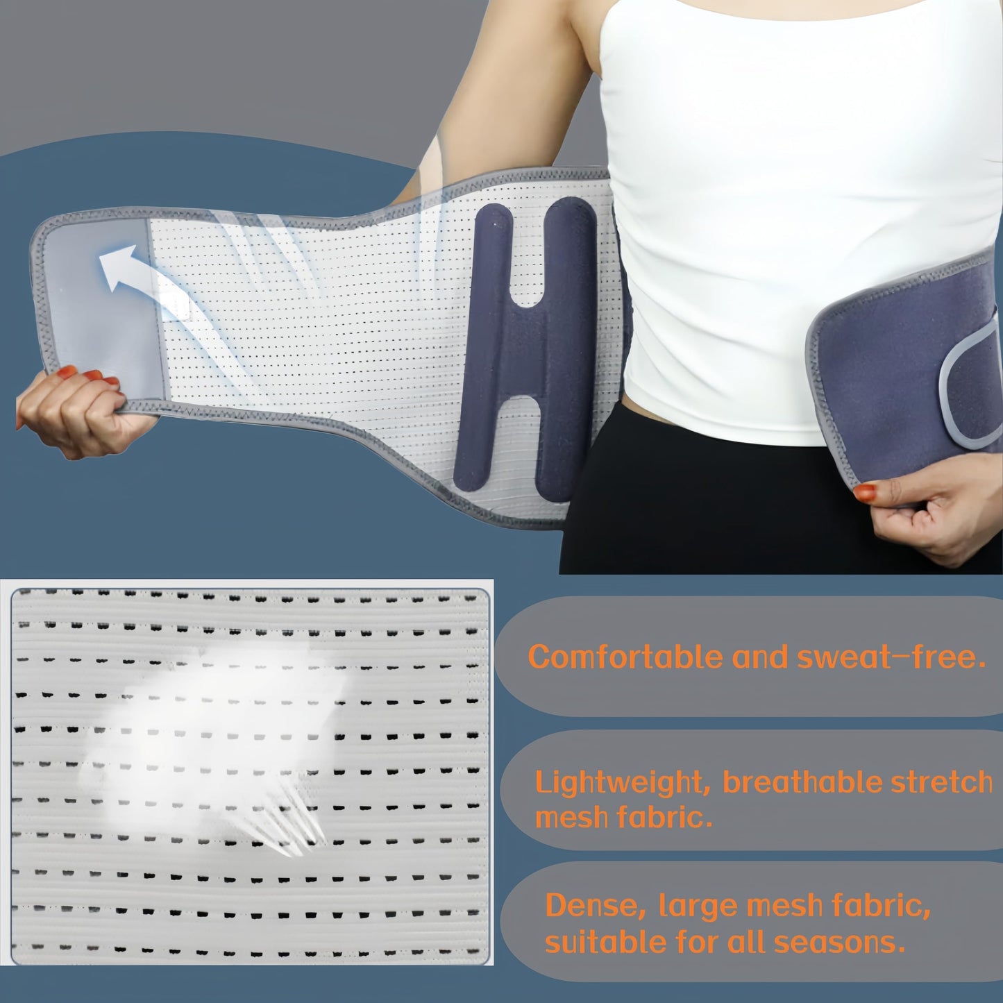Aylashine Back Brace Lower Back Pain Relief, Lumbar Support Belt with Breathable Pad, Adjustable Back Support Brace for Women & Men - Scoliosis, Sciatica & Herniated Disc Relief L