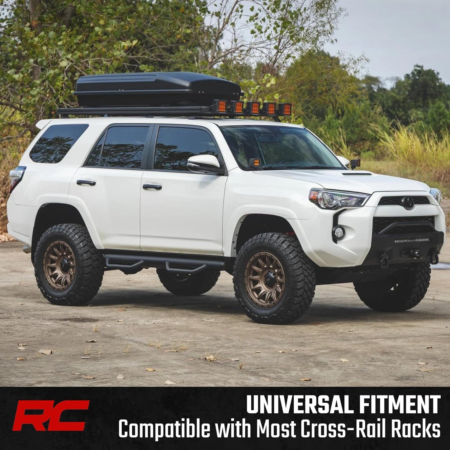 Rough Country Rooftop Cargo Box - 14.5 Cu Ft Hard Shell Storage Carrier | Lockable & Weatherproof
