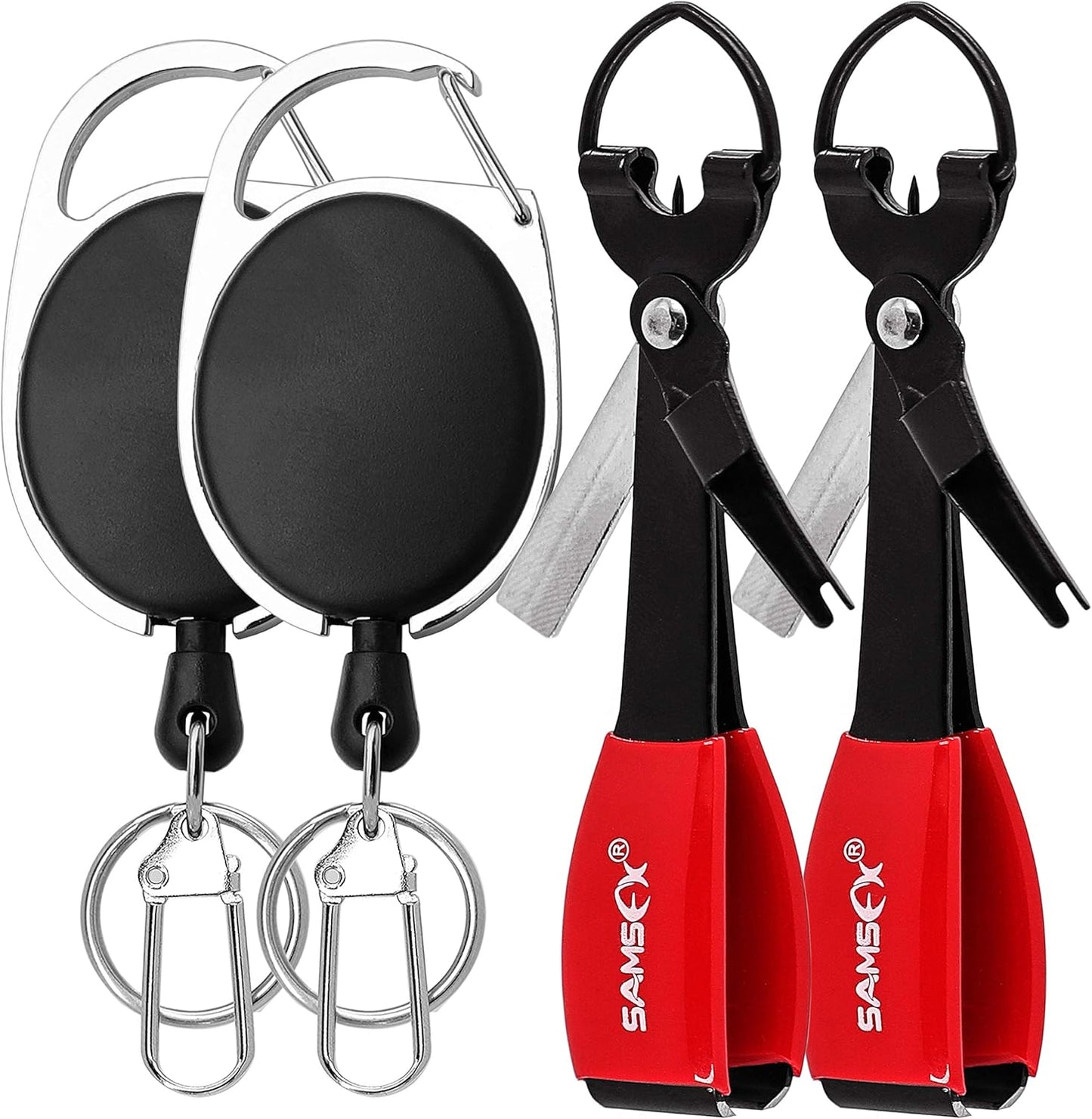 SAMSFX Fishing Knot Tying Tool - Multifunctional Fly Fishing Nippers for Quick Knot Tying | Durable Fishing Clippers