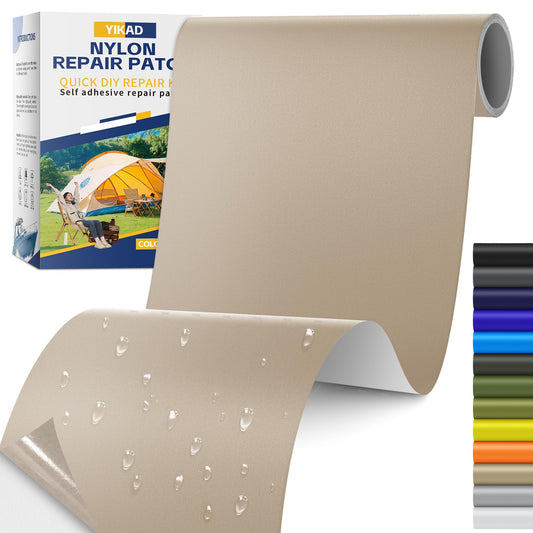 Fabric Repair Tape, Self Adhesive Nylon Repair Patch Kit Beige 4" x 70"