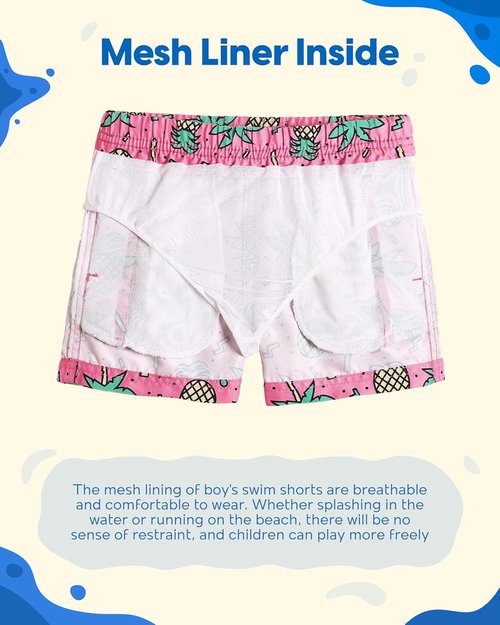 Maamgic Boys Swim Trunks - Comfortable Toddler Bathing Suit | Stylish Swim Shorts for Little Boys