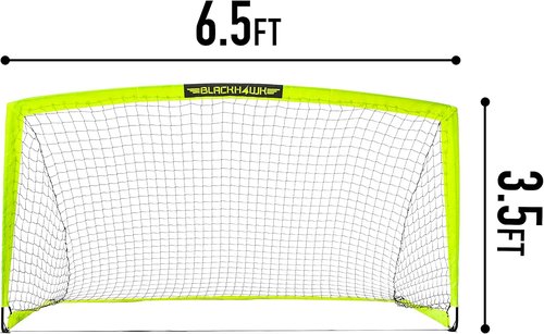 Franklin Sports Blackhawk Soccer Goal - Portable Pop-Up Nets for Youth & Adults | Indoor & Outdoor Use