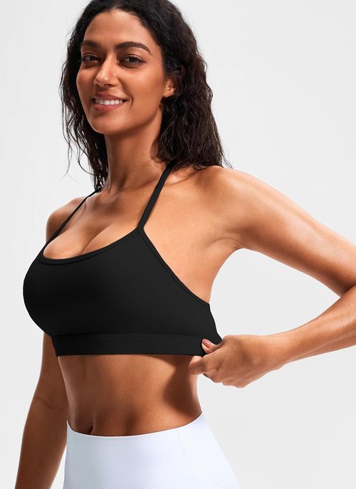 JOYSPELS Racerback Sports Bras for Women - Comfy & Stylish with Removable Pads, A-C Cups