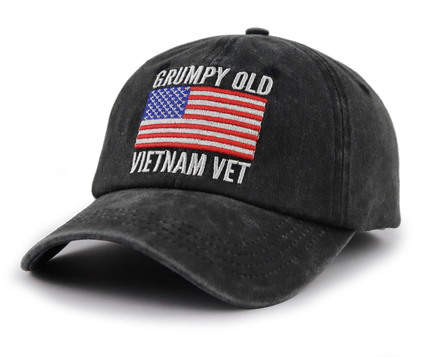 Vietnam Veteran Hats for Men, Grumpy Old Vietnam Vet Army Baseball Cap, Fathers Veterans Day Christmas Birthday Gifts for Papa Dad Grandpa Husband