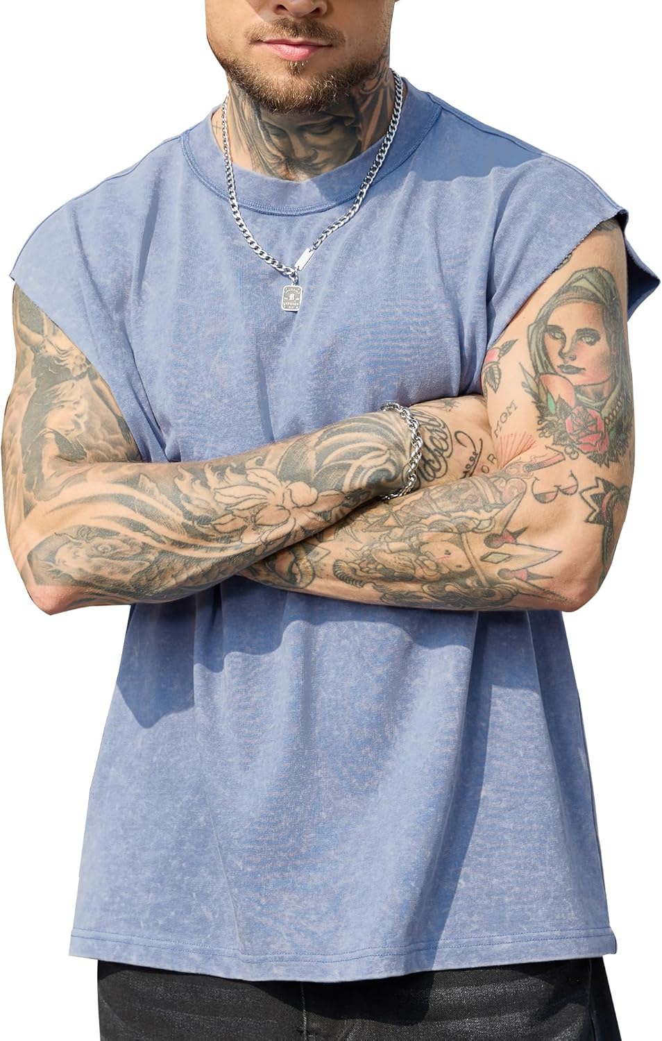 PLEPAN Men's Muscle Tank Tops - Sleeveless Workout Tee for Gym | Stylish Fit & Comfortable Design