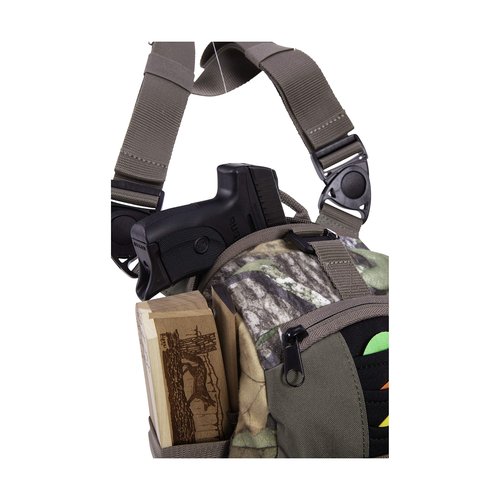 Allen Company Shocker Cut-N-Run Turkey Hunting Pack - 3in1: Thigh Pack, Sling Pack, Chest Pack - 9 Features, 10 Inch/315 Cubic inches / 5.2 L, Camo 19170 One Size