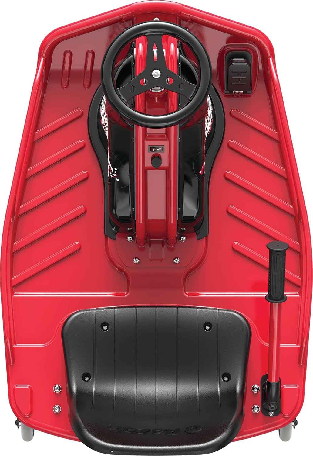 Razor Crazy Cart - 24V Electric Drifting Go Kart with Variable Speed Up to 12 MPH | Black/Red