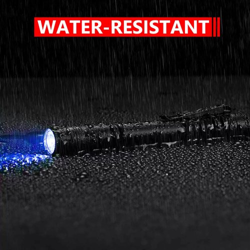 XINFEIBEI Blue Light Penlight Flashlight, Single Mode Blue Light LED Torch for Night Hiking, Hunting and Observing, 5-Pack