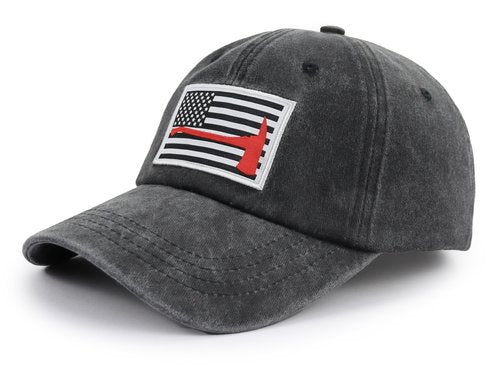 Firefighter Gifts for Men Women, Fire Axe USA Flag Baseball Cap, Firefighter Accessories Hat, Christmas Retirement Birthday Gifts for Fireman Dad Papa