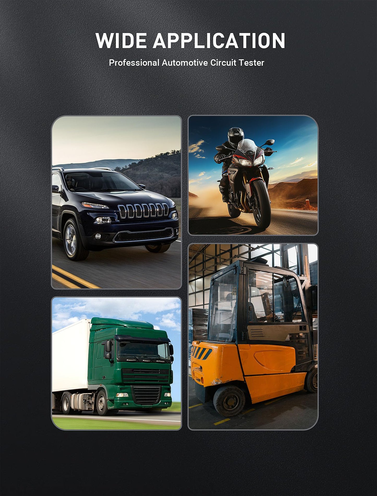 WINAMOO Professional LED Bulb Automotive Circuit Tester, 6-24V Test Light with Large Alligator Clip and 135IN PU Extended Wire, Light Tester Electrical Pen for Vehicle Circuits with Low DC Voltage