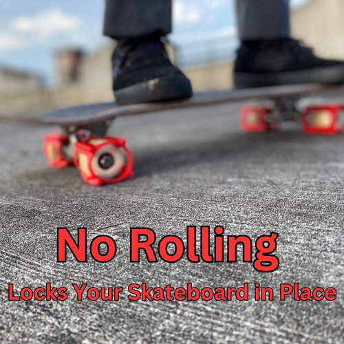 Skateboard Wheels Accessories for Learning Tricks Fast - Cool Stocking Stuffers for Teens Gift Ideas. Coolest 2024 Men Patinetas (Black)