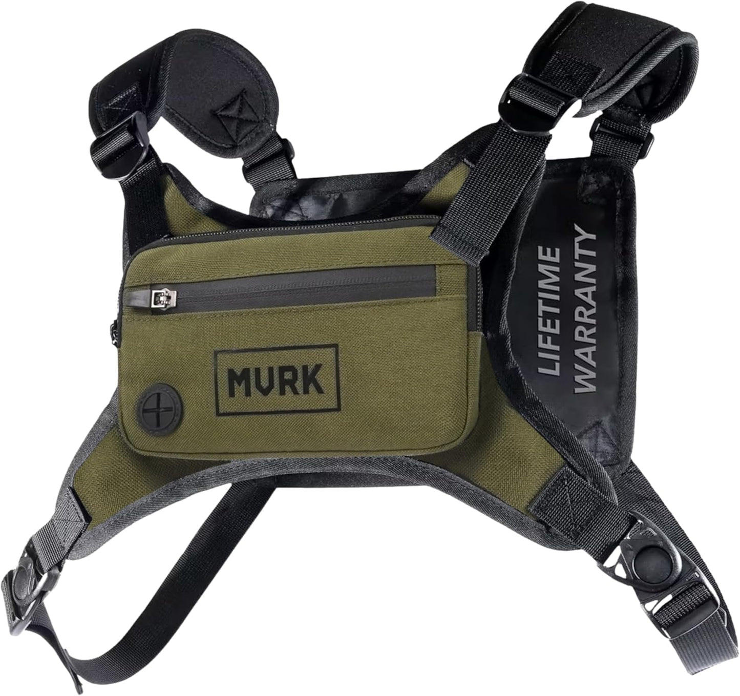 MVRK Running Vest - Water Resistant Chest Pack with Phone Holder | Lightweight & Reflective Design