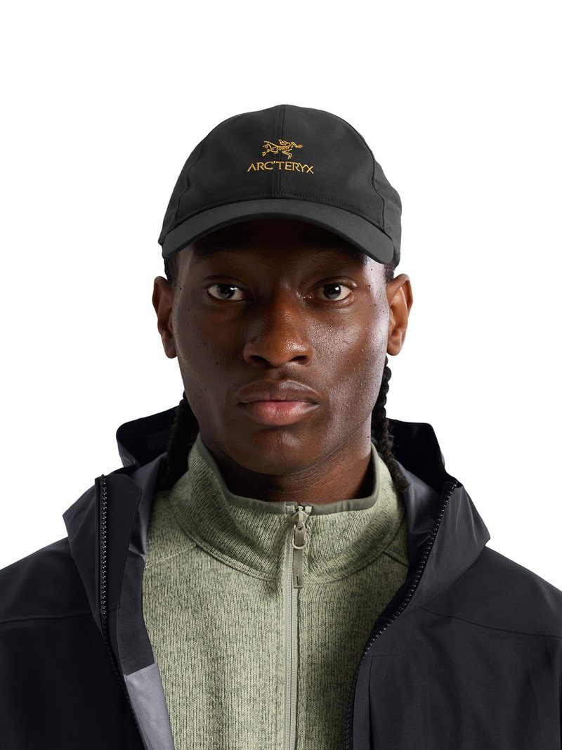 Arc'teryx Bird Word Cap | Performance Six-Panel Ball Cap | 24K Black, Small Medium