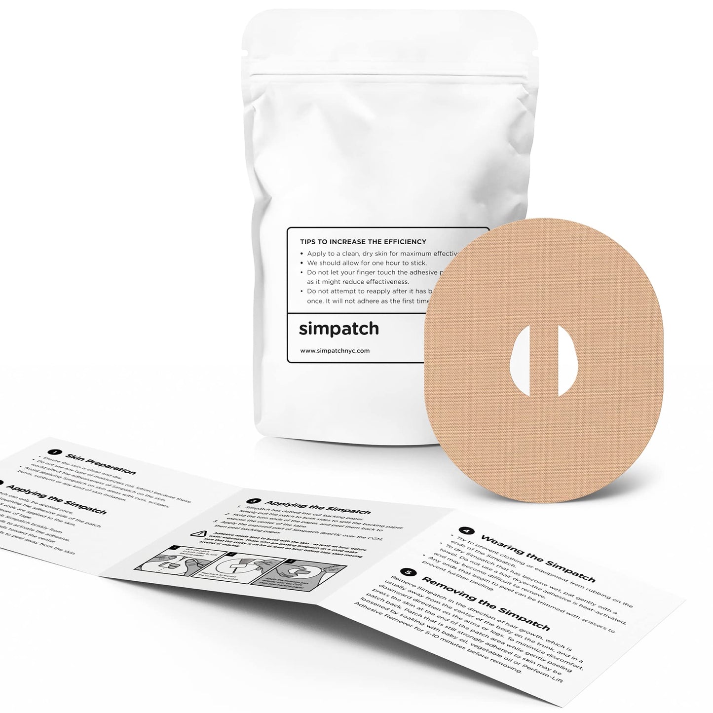 SIMPATCH Adhesive Tape for Dexcom G7 with Strap (25-Pack)