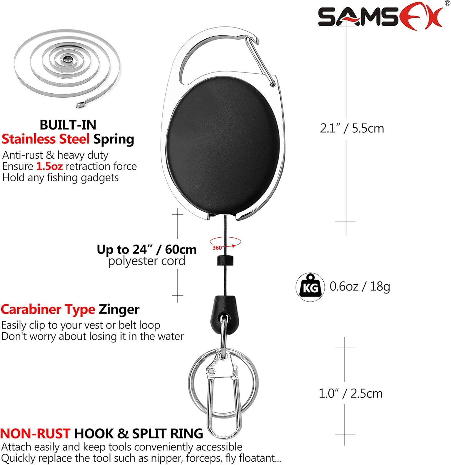 SAMSFX Fishing Knot Tying Tool - Multifunctional Fly Fishing Nippers for Quick Knot Tying | Durable Fishing Clippers