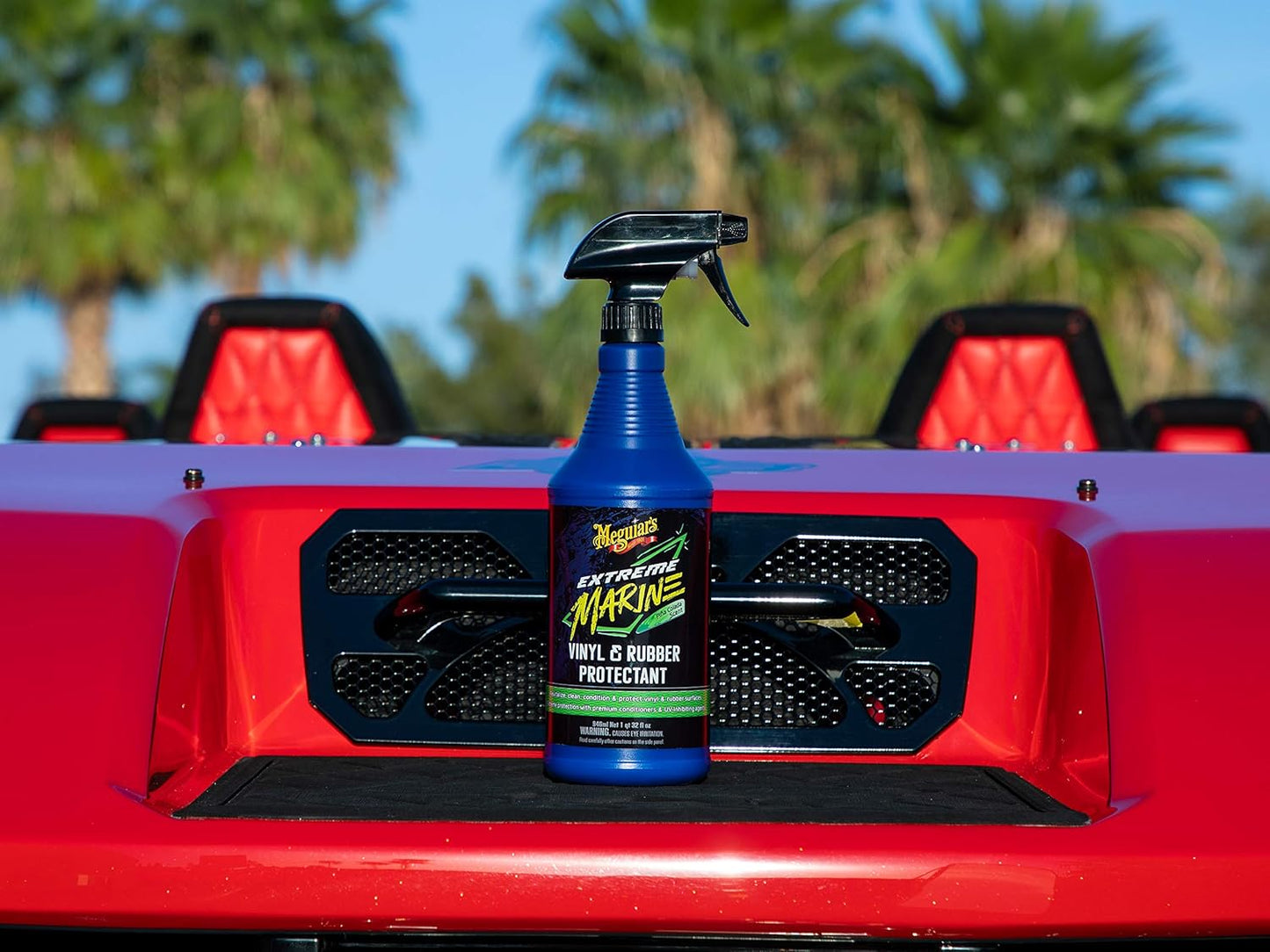 Meguiar's Marine Vinyl & Rubber Protectant Spray - UV Protection for Boats & RVs | 32 Oz