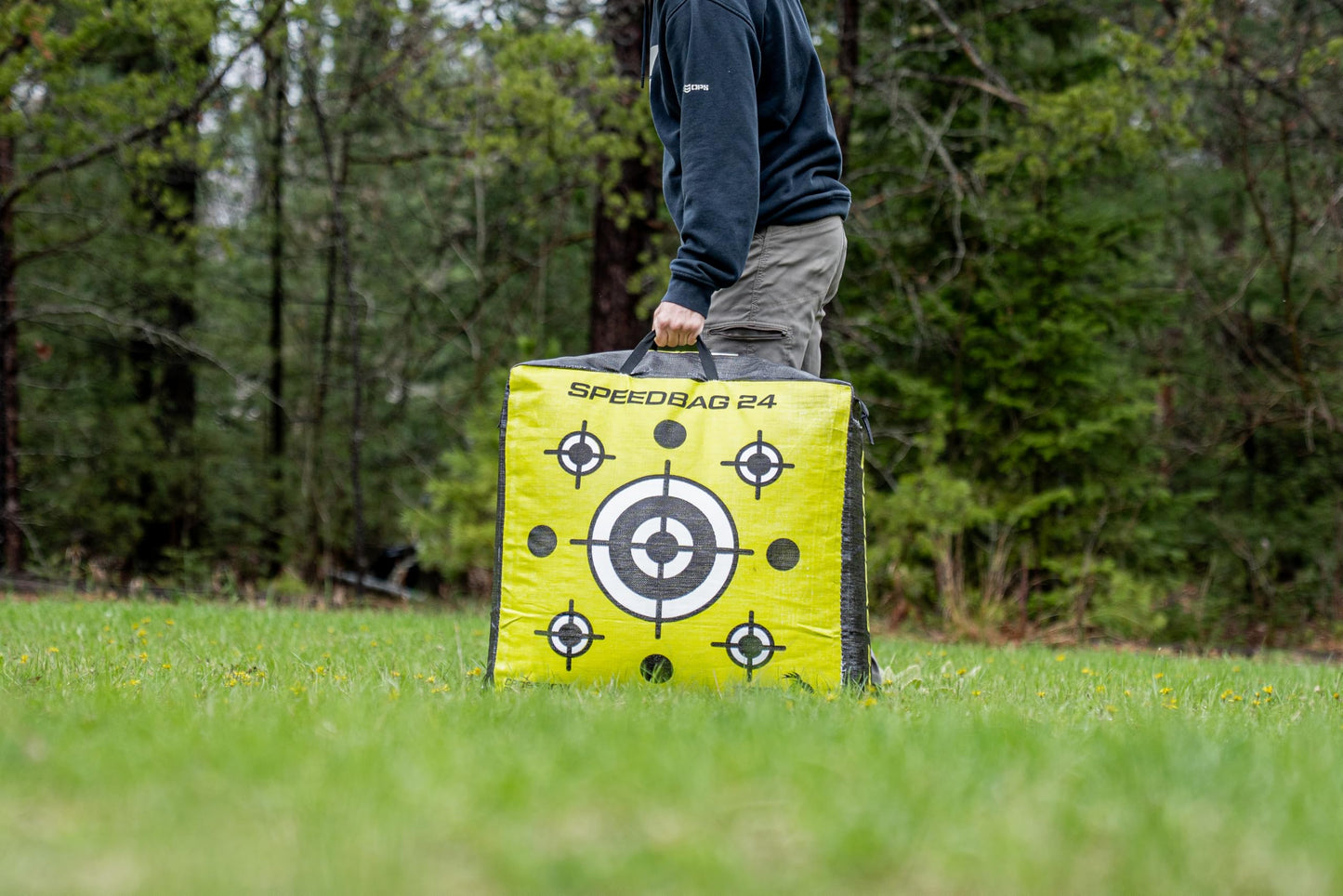 Delta McKenzie Speedbag 24" Archery Target - High Performance 475 FPS Dual-Sided Bag Target for Compound Bows & Crossbows - Field Point Compatible with Easy Arrow Removal
