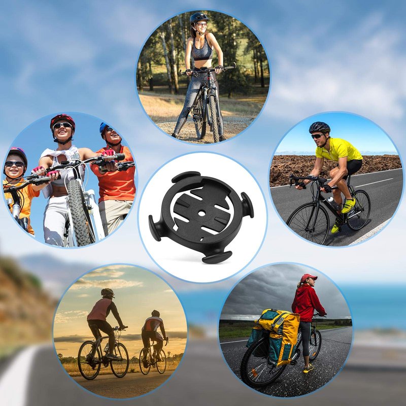CooSpo Bike Computer Mount Base, Compatible with Garmin, Wahoo, XOSS, iGPSPORT Bike Computer, Quick Release Cycling Computer Mount Adapter Base