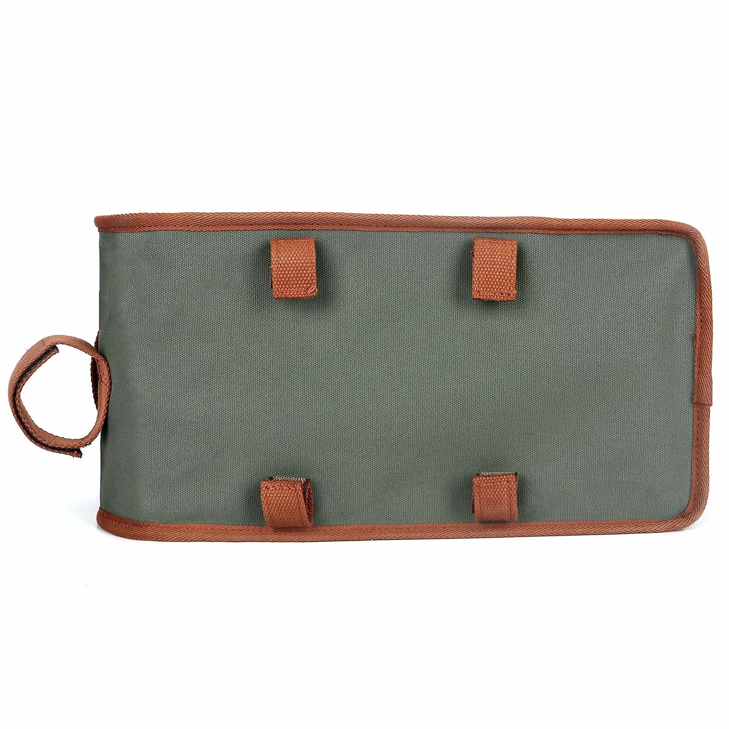 TOURBON Canvas Bicycle Pannier Bike Rear Rack Insulated Trunk Cooler Bag (Green)