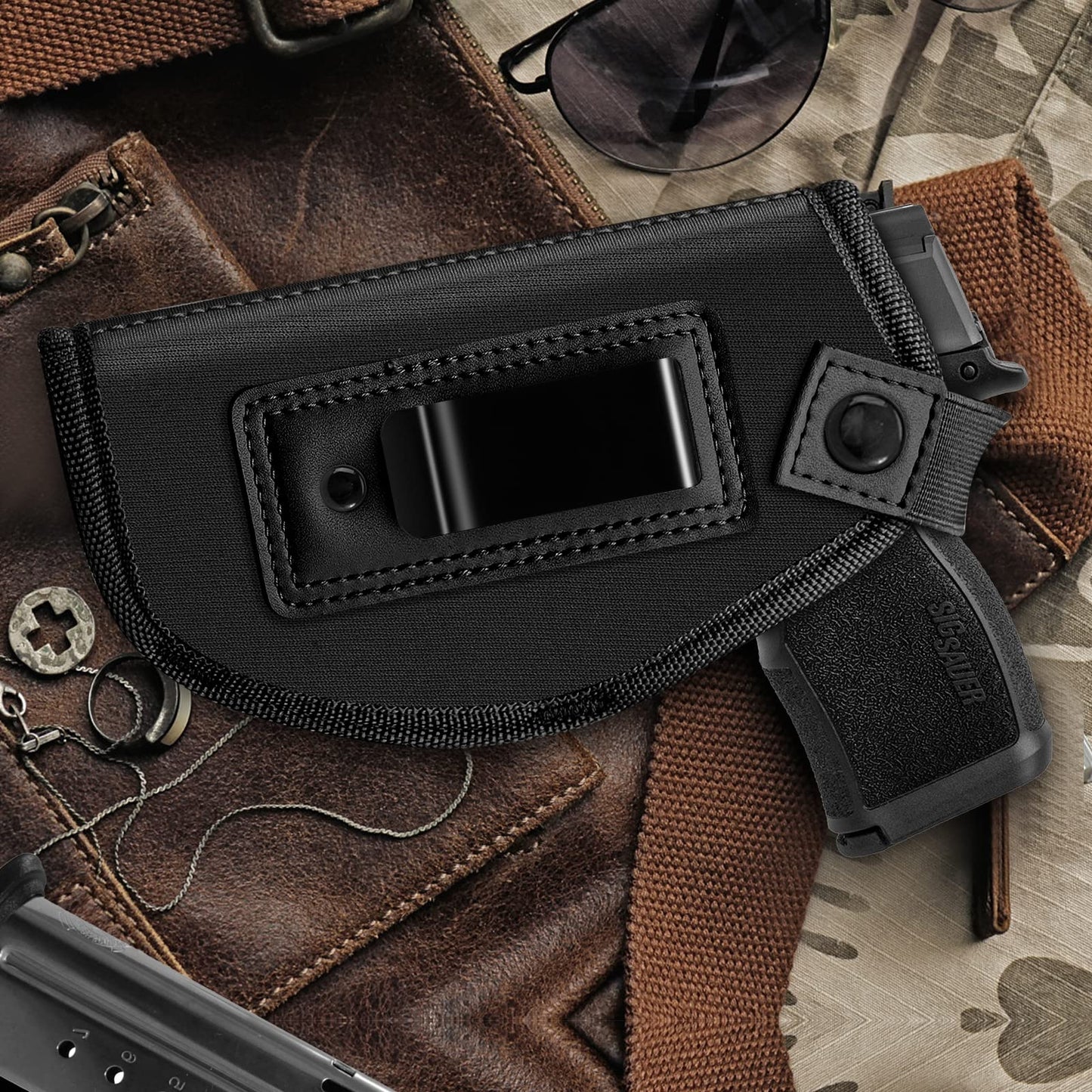 ZZY IWB Concealed Carry Holster, Universal Gun Holster, Right & Left Hand