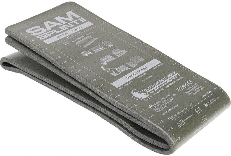North American Rescue SAM Splint II NAR Moldable, Lightweight, Strong, Waterproof, Reusable Splints for Arms, Legs, Fractures (50-1005)
