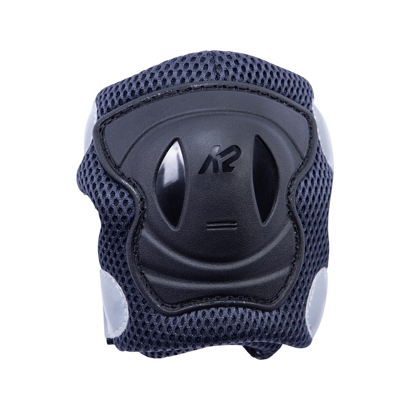 K2 Skate Women's Performance Pad Set, Gray/Blue, X-Large