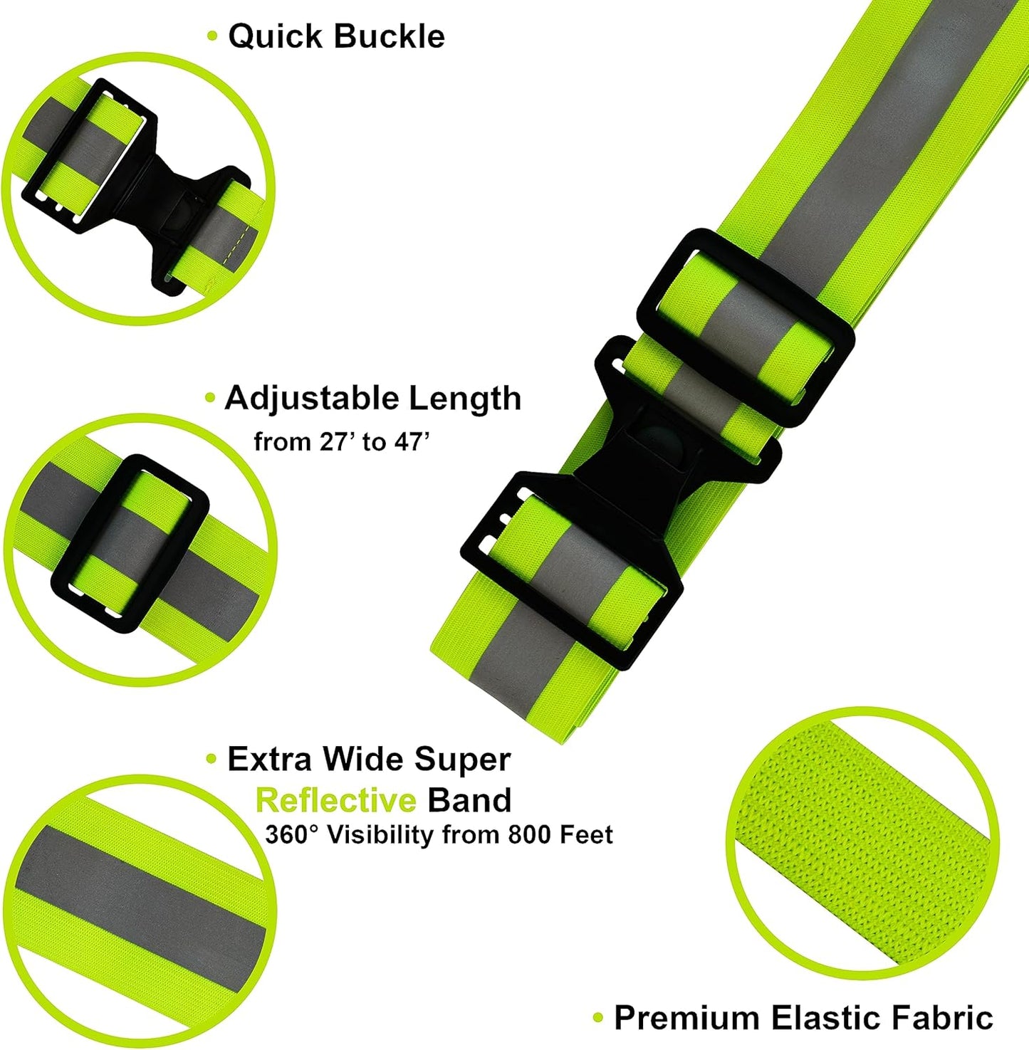 Reflective Belt - Skiennix Running Gear for Enhanced Visibility | Ideal for Army PT Training