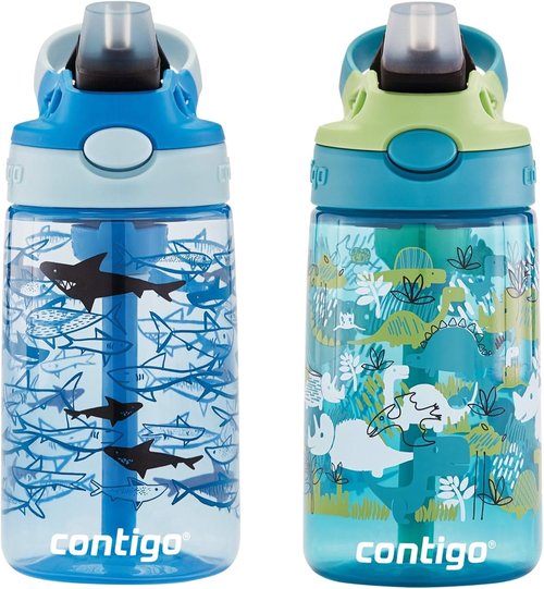 Contigo Aubrey Kids Water Bottle - Leak-Proof Design | Fun Colors for Active Children