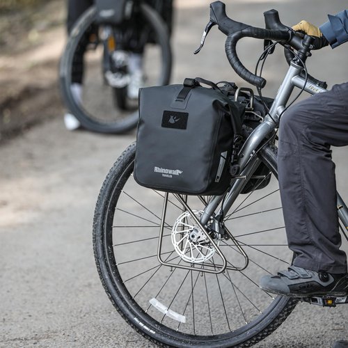 Rhinowalk Bike Pannier Bag 12L Waterproof Bicycle Bag Motor Pannier Backpack Shoulder Bag Laptop Pannier Travel Bag Professional Cycling Accessories (1 PCS)
