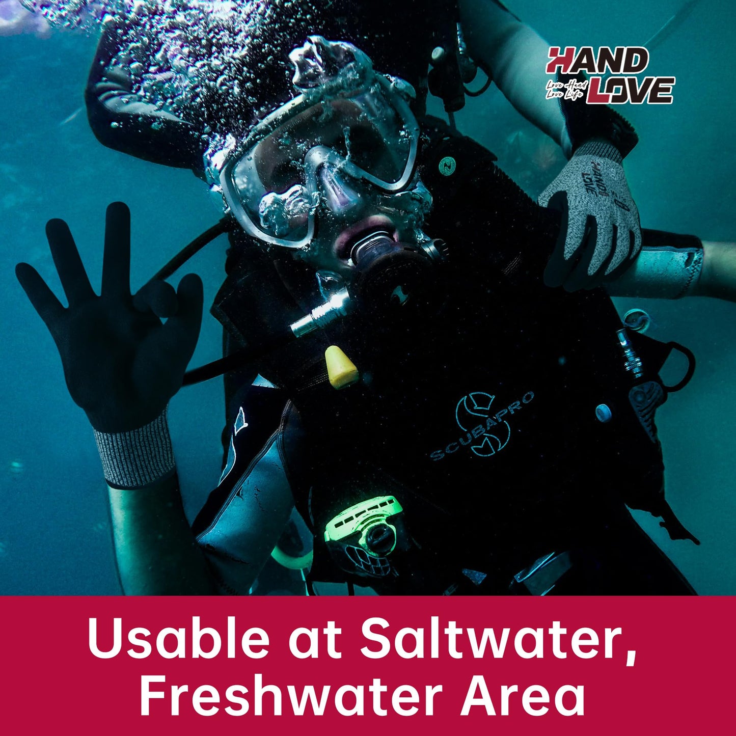 HandLove Cut Resistant Gloves – ANSI A9 Cut Proof Safety Work Gloves | Sandy Nitrile Anti-Slip, Touchscreen, Durable, PFAS Free | Wood Carving, Gardening, Glass Cutting, Car Repair – Yellow, 1Pair,M