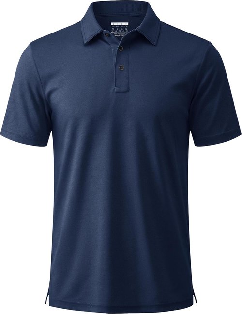 MAGCOMSEN Men's Polo Shirts - Short Sleeve Dry Fit Performance Golf Shirt | Casual Collared Design