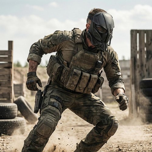 Yzpacc Airsoft Mask Full Face Protective Mask Tactical Full Face Mask for Halloween Hunting CS Tactical Equipment Movie Props Adjustable Size